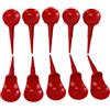 AsrMyjcx 10 Pezzi Golf Tees Sedia in Plastica PE Marcatore Palla Multifunzione Strumento Golf Figura Accessorio Adatto per Regalo Torneo Golf, Rosso