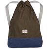 VIKINGS Gym Bag Sack Sacca da ginnastica cotone Sport Donne Uomini Bambini, Farbe Turnbeutel:Marrone