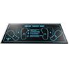 HYFAN Tappetino salvaspazio per squat, 80 x 35 cm, multifunzione, con guide per l'allineamento dei piedi, per appartamenti, piccole palestre e fitness da viaggio (blu)