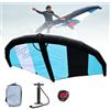 Generic Tavola gonfiabile con aliscafo, pellicola antivento per sport acquatici, set di pellicole SUP leggere e durevoli per surf, kiteboarding