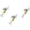 Generico Kit 3 Cucchiaini Vespa Giallo 6Gr Pesca Trota Spinning Lago Fiume Vespato
