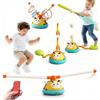 Sonnenspark Giochi all'aperto 4 in 1 per bambini, giochi all'aperto per bambini, giocattolo da giardino con pedali, razzi, gioco di lancio, gioco di lancio degli anelli, regalo musicale per bambini 3