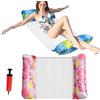 Generico Galleggianti Per Piscina - Set Galleggiante Per Amaca Gonfiabile Addensato Da 2 Pezzi | Zattera Galleggiante Multifunzionale Per Lago Per Donne, Spiaggia, Mare, Fiume, Stagno, Campeggio, Relax In Acqu