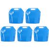 Anlising Tanica per Acqua Pieghevole, 5PCS Taniche per Acqua Portatili 10L, Contenitori Pieghevoli per Acqua, Contenitore per Acqua Potabile Riutilizzabile, per Esterni, Campeggio, Barbecue