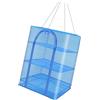 Buxuaaaa Home Drying Rete per verdure 4 strati pieghevole Dry Rack Hanging Basket Hanging Mesh Net per asciugare frutta, verdura pesce
