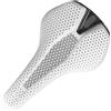 Generico Sella for bici stampata in 3D da 165 g con binari in carbonio 7x9 mm, sedile ergonomico imbottito for strada, MTB, ghiaia, XC e pendolari urbani(White 3D Saddle)