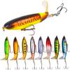 MERRYHAPY Esca da Pesca Artificiale 13g 10cm in Plastico Coda Rotante e Aspetto ad Alta Simulazione per Pesca a Pesce Persico e Persico