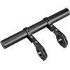 Elegrip Estensione del Manubrio della Bicicletta, 30 cm Manubrio Extender per Bici e Motociclo, Doppie Morsetti Supporto in Lega di Alluminio, Supporto per GPS, Tachimetro,Torcia, Telefono, Nero