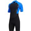 GFDSGRE Combinaisons De PlongéE Muta corta da uomo con protezione solare, manica, corpo intero, 1,5 mm, costume bagno for immersioni e surf(Blue,L)