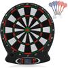 Generic Durevole Tabellone da Gioco per Freccette Elettroniche con Display LCD per il Punteggio e 6 Freccette con Punta in Plastica per Feste e Uso Ricreativo