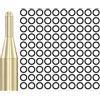 Genérico 100 anelli tonici antiscivolo in , anelli per freccette resistenti all'usura, con strumento di installazione, albero completo, di bloccaggio per freccette resistenti