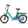 SAMEBIKE Bici elettrica 20 Fat Tire Bici elettrica pieghevole batteria 36V/13Ah, autonomia massima fino a 35-70km, fuoristrada mountain bike city e-bike uomo donna (CY20)