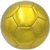 Temeemeg Pallone da calcio misura 5 Pallone da calcio misura 5 color oro Calzabile in pelle, ideale per partite e allenamenti ufficiali a 11