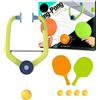 Gungtj Gioco da tennis da tavolo da porta - Giocattolo per esercizi di pong portatile, set di allenamento da , per casa, ufficio, dormitorio o palestra, allenamento riflesso