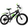 XYCHAO Bicicletta per bambini da 20 pollici, con parafango, bottiglia d'acqua e campanella a bussola, robusto telaio in acciaio al carbonio, per ragazzi e ragazze 8-12 anni, per strada