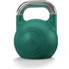Atletica Kettlebell da competizione, 24 kg, verde, in ghisa sferica, qualità da studio, logo discreto, codice colore competizione per una facile maneggevolezza, allenamento funzionale per tutto il