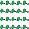 Buxuaaaa Set di 20 connettori da pesca a croci che si illuminano al buio e set di girelle per una migliore linea notturna a forma di T