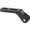 PLCPDM Lega alluminio Biciclette Supporto prolunga per faro per computer Supporto per luce per bici da Adattatori per fotocamere sportive 2 fori preimpostati Biciclette Manubrio integrato Staffa