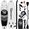 TIGERXBANG Stand Up Paddle Board gonfiabile per adulti e ragazzi, 320 x 82 x 15 cm, con sedile per kayak, doppia pagaia regolabile, guinzaglio di sicurezza e zaino