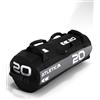 Atletica Sacco di sabbia da 20 kg, per allenamento funzionale di tutto il corpo, robusto nylon Cordura, 7 manici