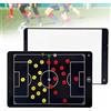 XYFGODEM Lavagna elettronica magnetica per allenamento di calcio, lavagna LCD 13,7/9,5 pollici, strategia professionale cancellabile e portatile, doppia faccia per