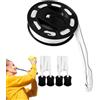 Generic Linee di confine, marcatori da campo, linee di allenamento antiscivolo, accessori compatti per tennis, pallavolo, badminton, set portatile per bambini e adulti