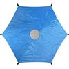 Tsawntd Copertura ombreggiante per Trampolino, tettoia per Trampolino con Protezione Solare per trampolini a Gamba Dritta a 8 Poli da 12 Piedi, Blu