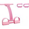 Generico Fascia Elastica a Pedale Multifunzione 8 Tubi Con Maniglie Antiscivolo Per Allenamento Completo Corpo - Resistenza Regolabile Attrezzo Fitness Antirottura Esercizi Casa