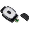 Buxuaaaa Luci pettorali da corsa Clip su torce USB Ricaricabili LED Luci Portatile Facile da Usare LED Running Illuminazione Esterna Attrezzatura Escursionismo