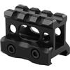 wkao Picatinny Riser Mount, 30,5 mm Altezza Red Dot Riser con 20 mm Rail, Lega di Alluminio Ottica Riser, 1.5 40 mm Lunghezza, Leggero Design Cavo, Nero