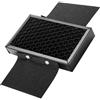TEHAUX Griglia a Nido D'ape per Controllo Luce Morbida Nero in Metallo per Flash Fotocamera Installazione Semplice e Sicura Accessori Flash Portatili