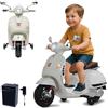 JAMARA 461836 Ride-on Vespa GTS 125 Li-Power 12.6V - Auto elettrica per bambini dai 3 anni in su, auto elettrica, idea regalo per ragazzi e ragazze, ruote di supporto, luce LED