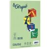 FAVINI Carta Le Small Cirque - A4 - 80 gr - mix 5 colori tenui - Favini - conf. 100 fogli (unità vendita 1 pz.)
