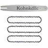 Kohnkdllc Passo 45,7 cm. 825,5 cm, calibro 160 cm, 68 maglie di trasmissione, confezione da 3 catene per motosega+1 barra guida combinata SW-L68 per Stihl 26RS3 68 MS250 MS251 per Husqvarna 501 84