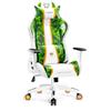 DIABLO Chairs X-One 2.0 Craft Edition Piccola Sedia da Gaming Girevole Sedia da Scrivania Ergonomica con Cuscino Lombare e Poggiatesta Schienale in Ecopelle Regolabile 64x33x120 cm Verde-Bianco
