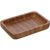 Inbagno Porta Saponetta Solida in Poliresina Effetto Legno della Linea Radici, L 12,5 x P 8,5 x H 2 Cm