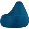 Bean Bag Bazaar Dalton Pouf Sacco, Blu Acqua, Sedia Gaming, Poltrona Sacco con Riempimento Incluso, Tessuto Resistente All'acqua, Pouf de Esterno, Terrazza, Camera da letto, Soggiorno