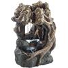 Infactory Fontana da Tavolo: Fontana da Interno illuminata Grotta della radice con LED e Pompa (Interno Tavolo, Cascata)