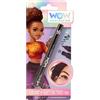 CARTOON Eyeliner 2 in 1 per bambine stampino a forma di fiore colore nero trucco sicuro