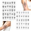 Androxeda 60 Stencil Tattoo Temporanei, Tatuaggi Temporanei, Tatuaggi Finti, Decorazioni Corpo, Per Feste, Bambini, Eventi
