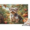 MNBVCXZLKJH Giardino di Zucche Cane Puzzle 1000 Pezzi Puzzle per Adulti Carta Antistress Concentrazione Decorazione Casa 52x38cm/1000pcs
