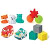INFANTINO Baby 1st Playset - Palline, blocchi, amici e veicolo giocattolo set per esplorazione sensoriale e coinvolgimento, età 0 mesi in su, 11 conteggio