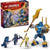 LEGO NINJAGO Jay Mech Battle Pack Set di giocattoli per bambini, con minifigure Jay e Figura Mech, regalo creativo Ninja per ragazzi e ragazze dai 6 anni in su, 71805