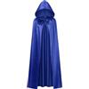 DvBCNMe Mantello magico per bambini, mantello per bambini, travestimento per bambini, blu magico per costume e mago, morbido per giochi di fantasia e spettacoli teatrali