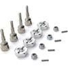 Generic Componenti Trasmissione Per Wltoys A949 A959 A959-B A969 A979 K929 1/18 RC Car Upgrade Parts Albero Di Trasmissione In Metallo Asse Ruota Tazza E Adattatore Esagonale 12 Mm(Silver)