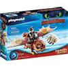 PLAYMOBIL DreamWorks Dragons 70729, Dragon Racing, Gambedipesce e Muscolone, dai 4 Anni