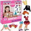 magdum Magneti per Bambini Piccoli Dress Up Doll Play Set 23 PCS 56 Outfit