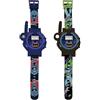 Lexibook, Batman, Orologi Walkie-Talkie, 2 Pezzi, Portata Fino a 200 m, Torcia, Bussola, Ricaricabili, Nero/Verde e Blu/Rosso, DMWTW1BAT