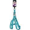 PADU Pettorina per cani MAC LEATHER turchese 20mm Zolux