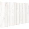 vidaXL Testata a muro bianca 108x3x60 cm in legno di pino massiccio